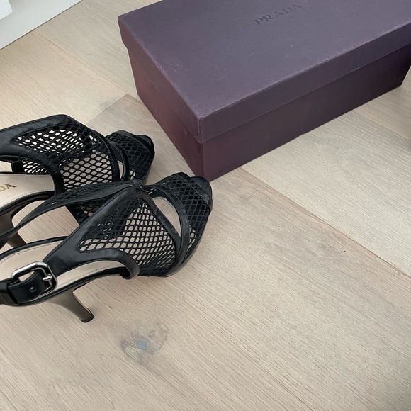 Vintage Prada net high heels size 37.5 - Picture 5 of 5
